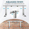 Adjustable width mini split wall mounting bracket with magnetic levels, designed for 6000-12000 BTU ductless AC units.