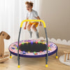Mini Trampoline Folding Small Rebounder for Kids with Lights-Pink - Gallery View 1 of 9