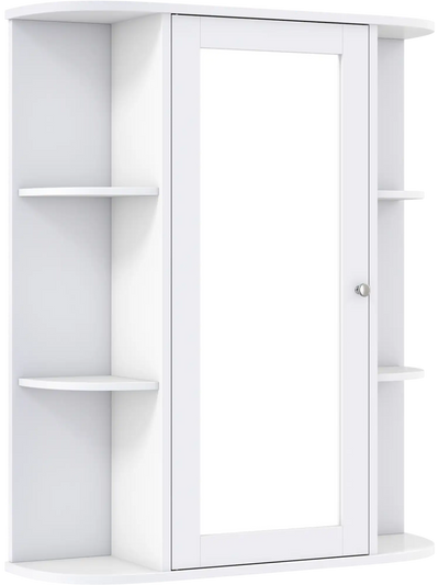 Costway Bathroom Wall Medicine Cabinet Mirror Door Adjustable Shelves 78354690 New