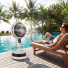 Misting Pedestal Fan Air Circulator with 90° Auto Oscillation Floor Standing Fan with 8 Speeds - Gallery View 2 of 11