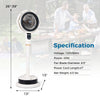 Misting Pedestal Fan Air Circulator with 90° Auto Oscillation Floor Standing Fan with 8 Speeds - Gallery View 5 of 11