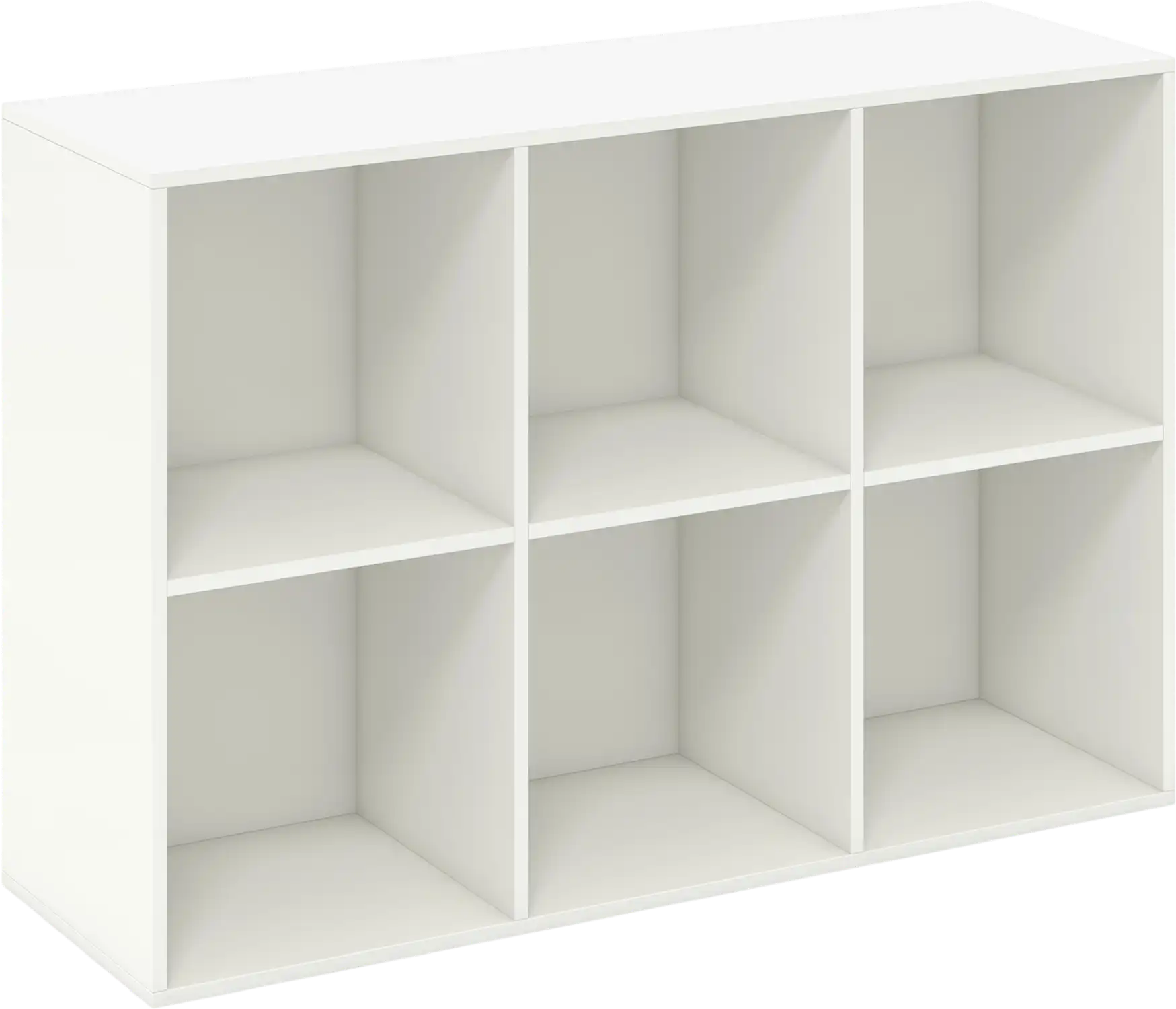 Costway Modern 6-Cube Bookcase Bookshelf with Anti-Tipping Kits 734169528 New
