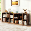 Modern 6-Cube Bookcase with Anti-tipping Kits for Bedroom Living Room-Rustic Brown - Gallery View 1 of 10