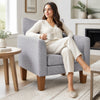 Modern Accent Chair with Removable Cushion & Pillow for Living Room-Gray - Gallery View 1 of 9