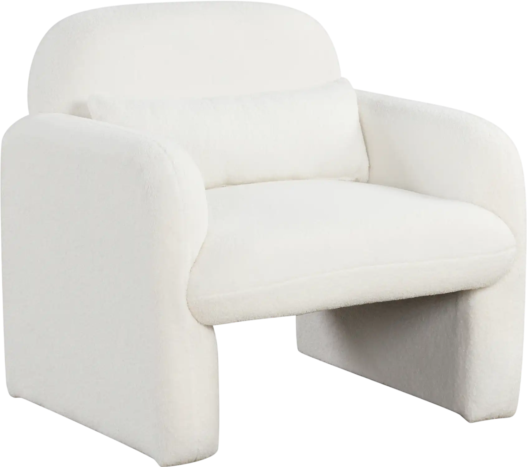 Costway Modern Accent Chair w/ Waist Pillow & Armrests 568192734 New