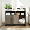 Hidden Cat Washroom with Double Doors and Scratch Cardboard-Oak - Gallery View 1 of 11