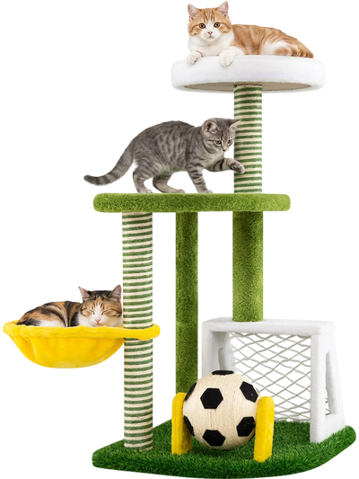 Costway Modern Multi-Level Cat Tree Tower with Perches 36603556 New