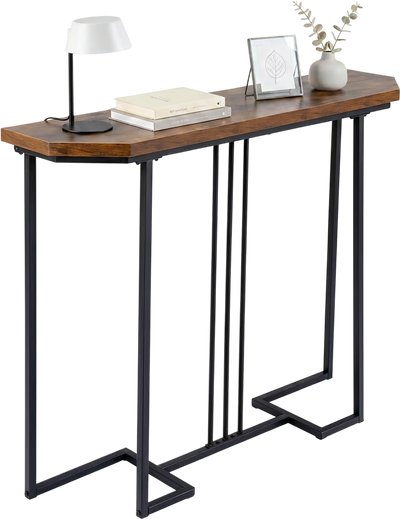 Costway Modern Narrow Entryway Console Table w/ Metal Legs 49768912 New