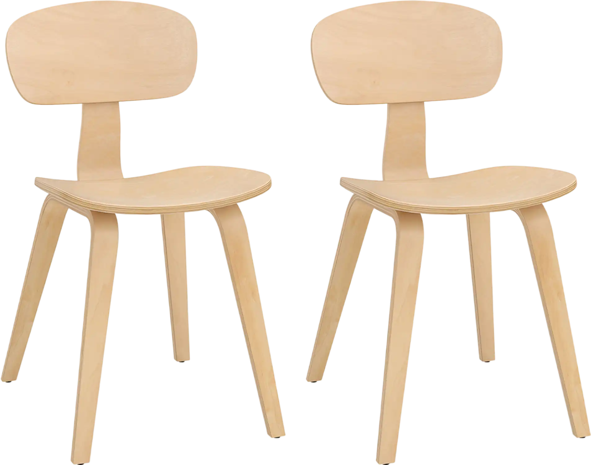Costway Modern Dining Chairs Set of 2 Wide Seat 24016226 New
