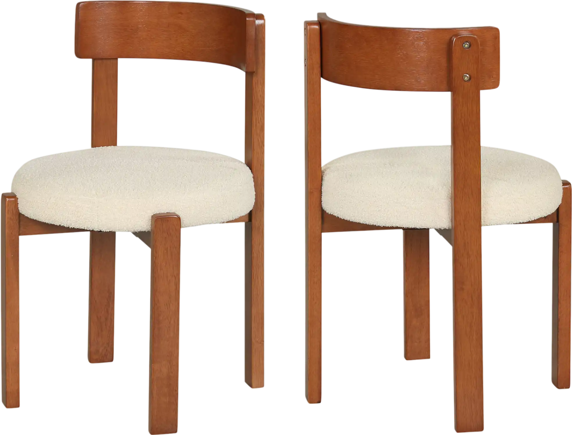 Costway Modern Dining Chairs Set of 2 Solid Rubber Wood Legs 34451134 New