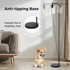 Modern floor lamp with hanging glass lampshade, anti-tipping base, and foot switch, perfect for living rooms and.