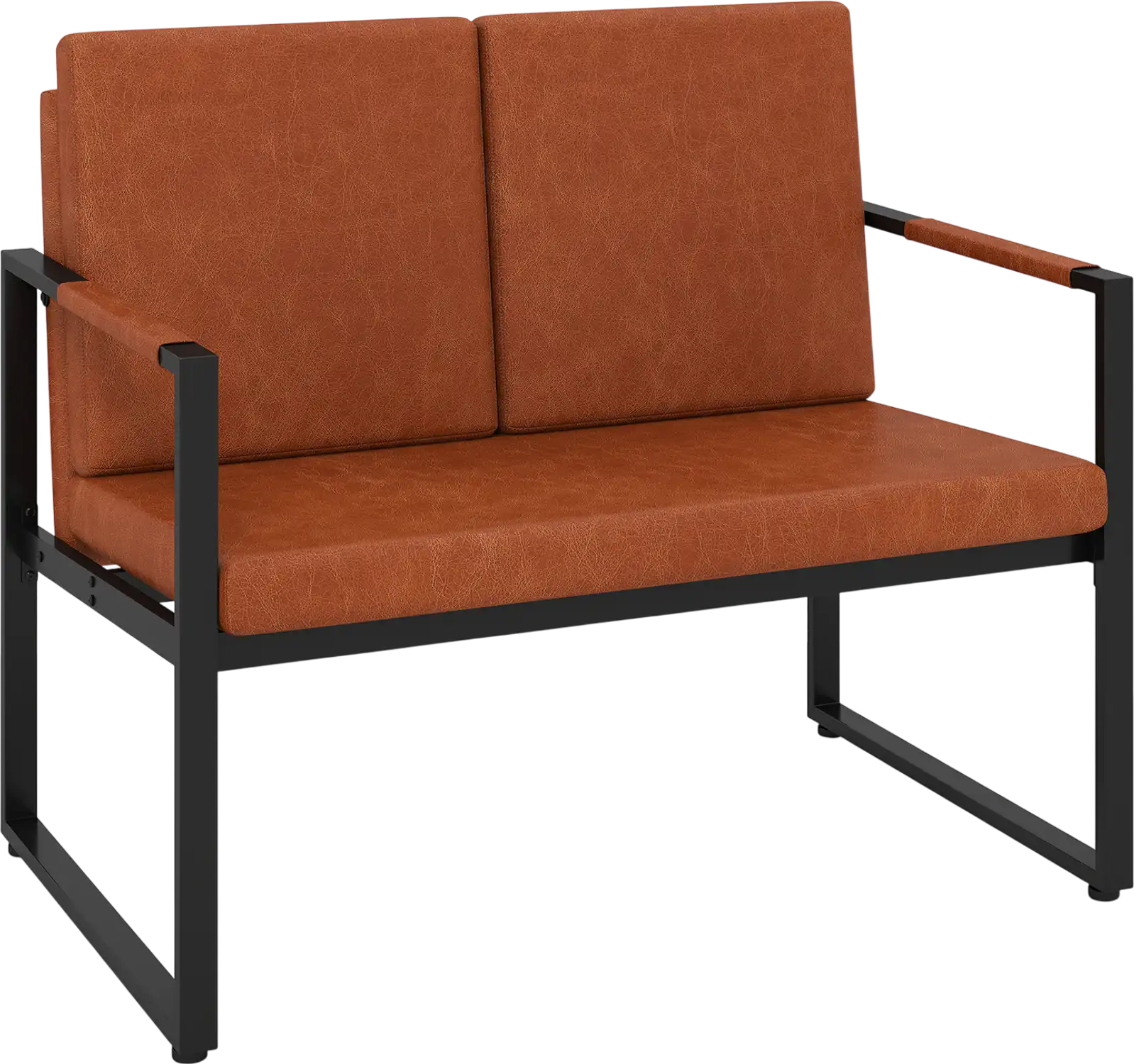 Costway Modern Loveseat Sofa 2-Seater Small Couch 90433073 New