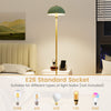 Modern standing lamp with adjustable head, E26 socket, and foot switch, perfect for living room or bedroom use.
