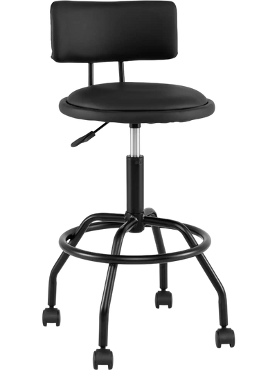 Costway Modern Swivel Height Adjustable Bar Stool with Backrest 34383024 New