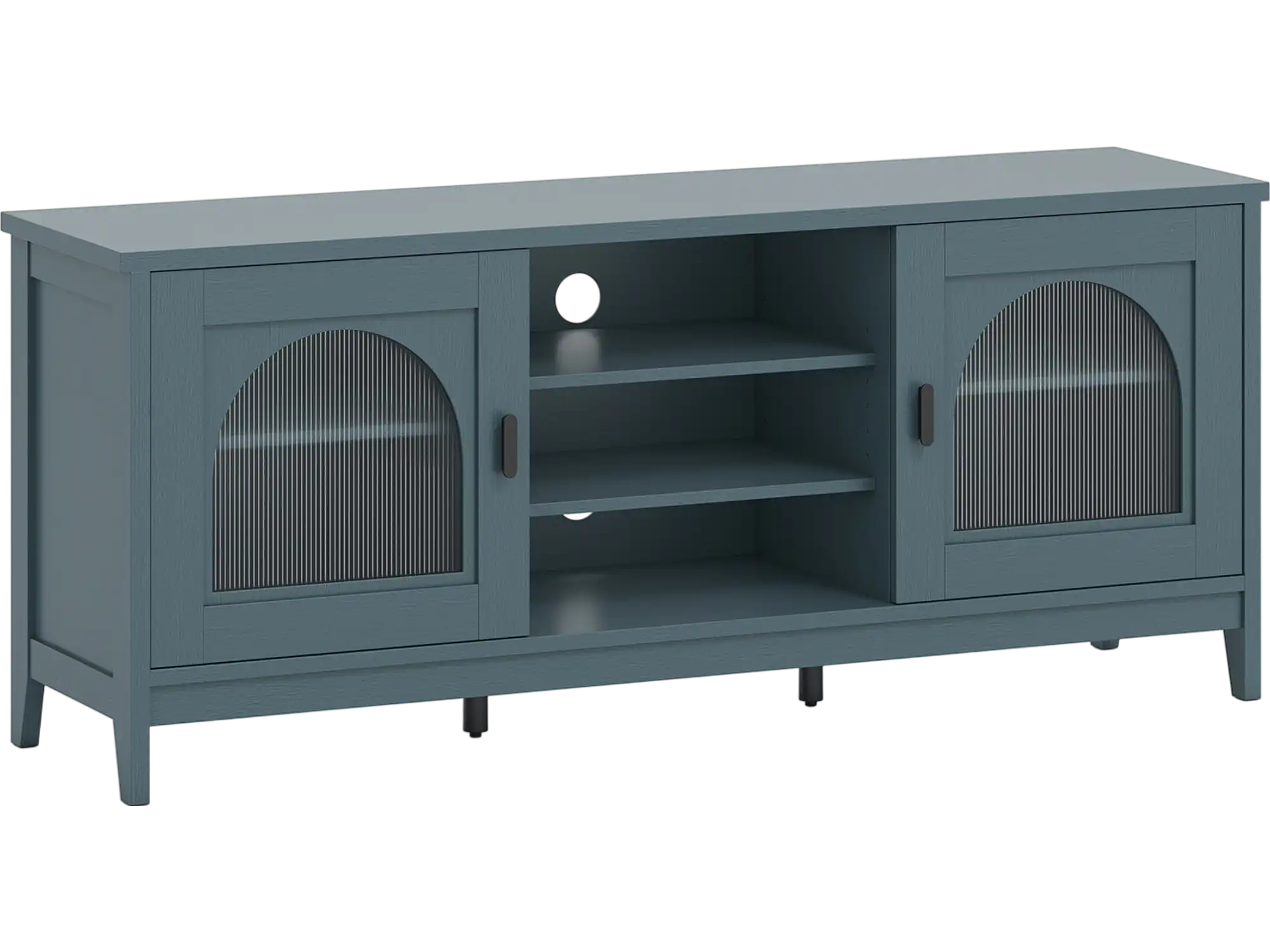 Costway Modern Vintage TV Stand Cabinet for TVs up to 65