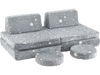 Modular kids play couch set in gray with glow-in-the-dark stars, perfect for lounging, climbing, and imaginative play.