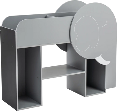 Costway Montessori Elephant 3-Tier Toddler Toy Storage Bookshelf 14653327 New