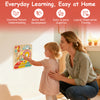 Montessori wooden educational clock toy for toddlers, featuring colorful sliders for motor skill development and.