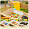 Mud kitchen for kids featuring a water faucet, sink, and simulated stoves for creative outdoor play and exploration.