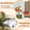 Multi-level cactus cat tree featuring two plush perches and cozy condos for comfortable lounging and scratching.