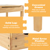Kids multi-activity wooden play table with removable tabletops, storage space, and solid legs for stability and.