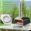 Costway Portable Multi-Fuel Pizza Oven with 13" Stone and Peel New