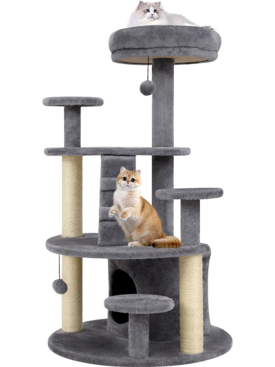 Costway Multi-Level Kitty Tower Condo Climbing Ladder 64894225 New
