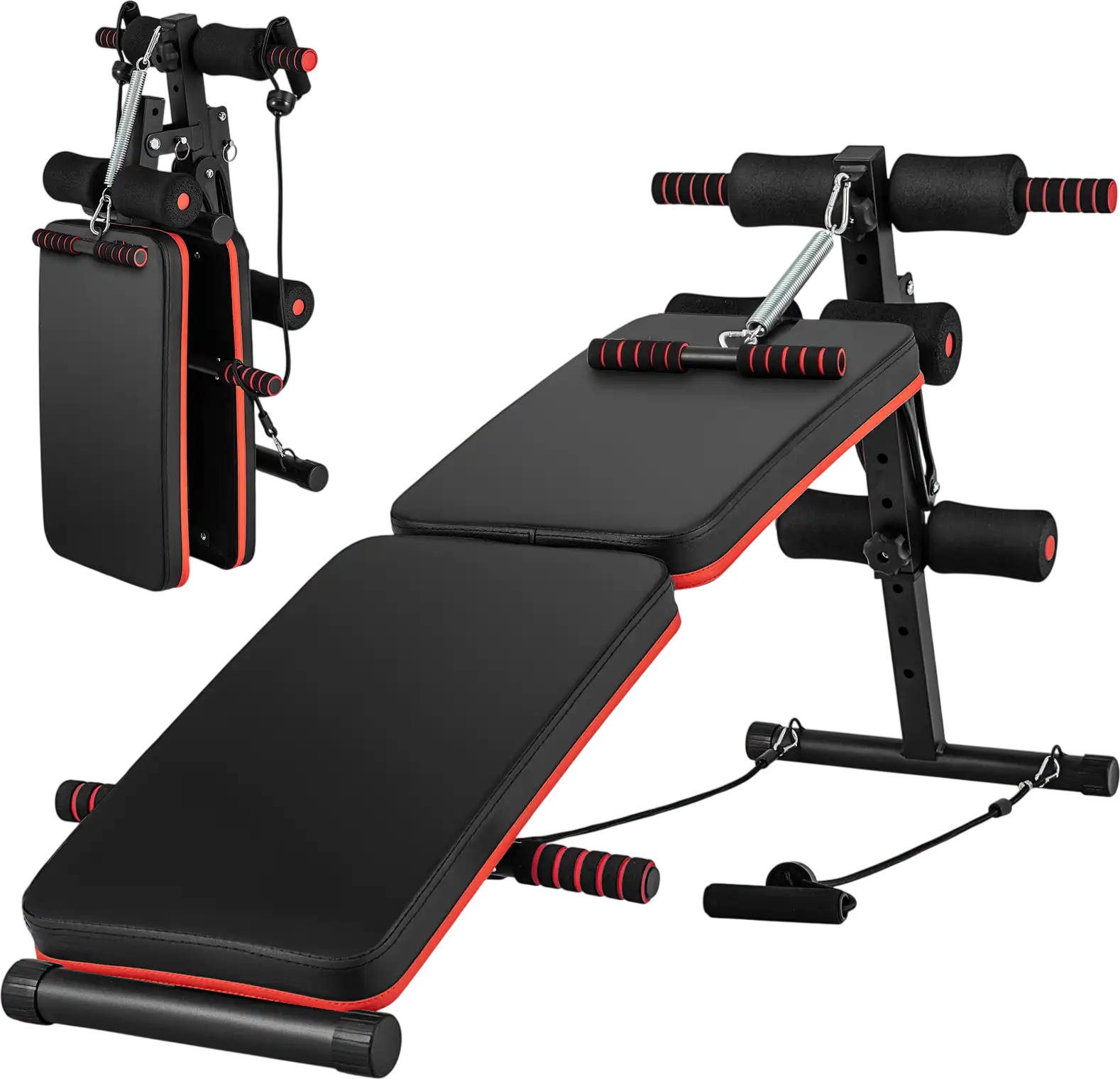 Costway Multifunctional Adjustable Sit Up Workout Bench 13689725 New