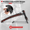 Multifunctional sit-up bench with 4 adjustable heights, sturdy metal design, ideal for personalized workouts.