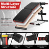 Multifunctional sit-up bench with adjustable positions, thickened cushion, and durable metal construction for versatile.
