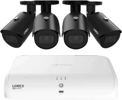 Lorex N4K2-84BB-7 4K+ Fusion 8-Channel NVR System with 4 A14 Wired IP Cameras Security Surveillance System New
