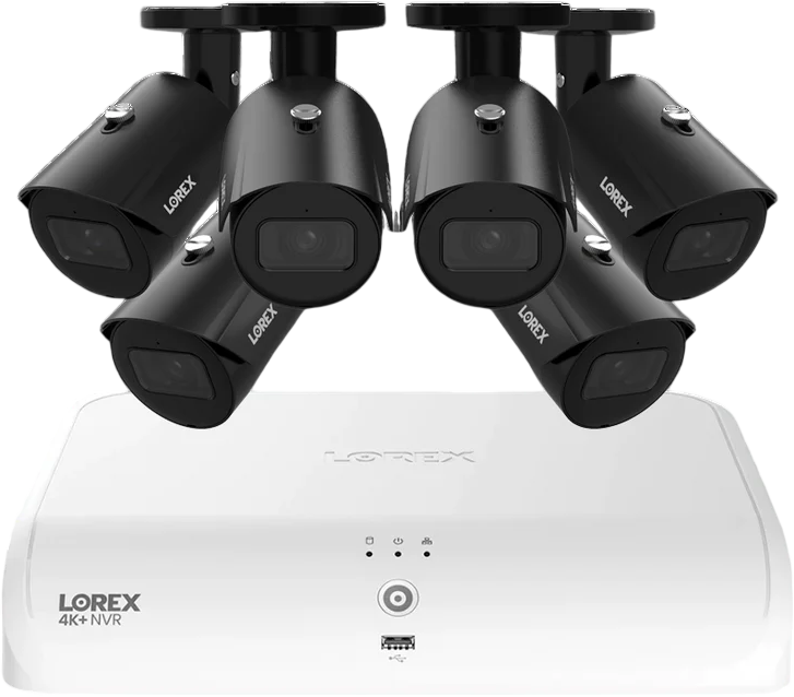 Lorex N4K2-86BB-7 4K+ 8-Channel Fusion NVR System with 6 4K A14 IP Cameras Security Surveillance System New