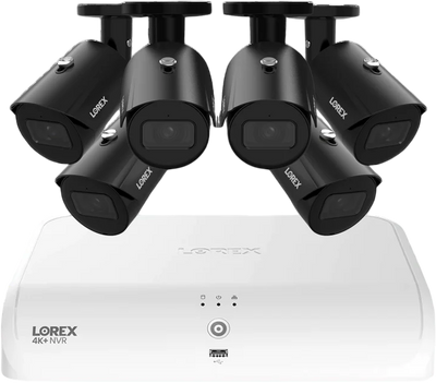 Lorex N4K2-86BB-7 4K+ 8-Channel Fusion NVR System with 6 4K A14 IP Cameras Security Surveillance System New