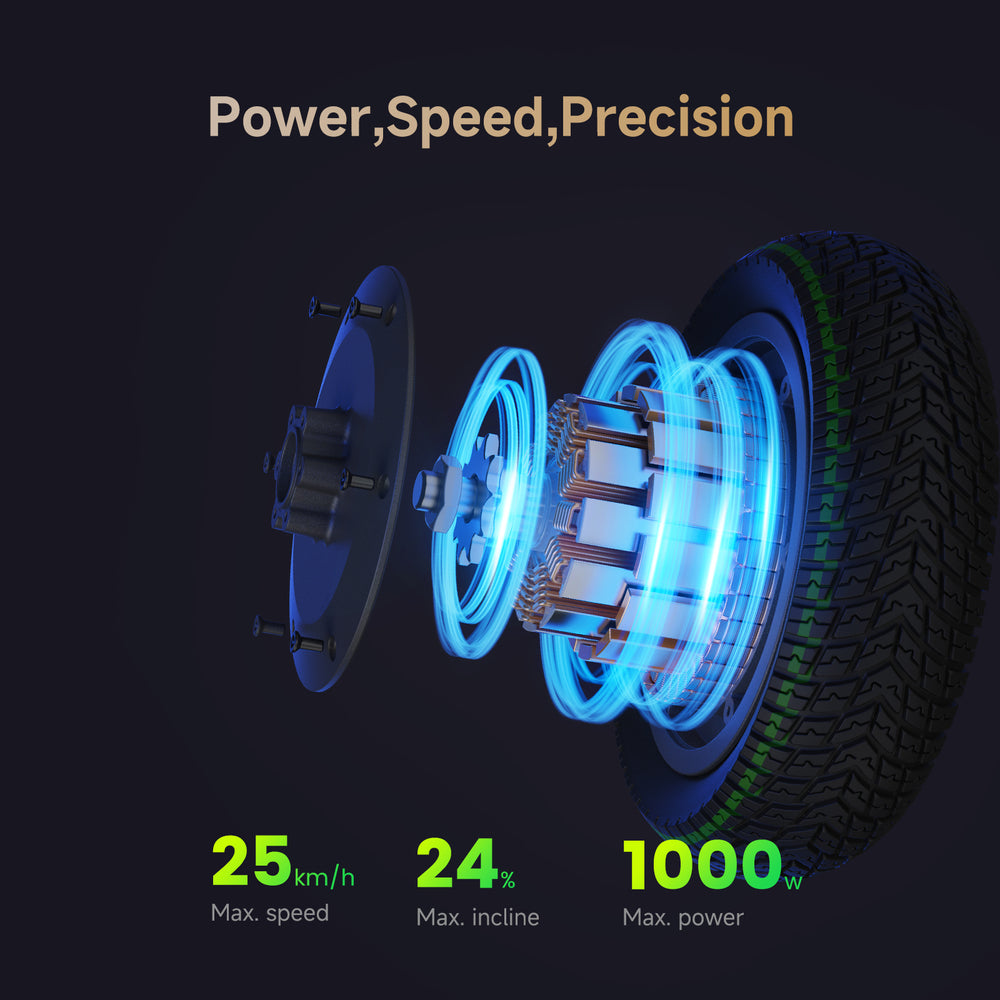 Navee N65i Electric Scooter Offroad 25 MPH 40 Mile Max Range 1000W New
