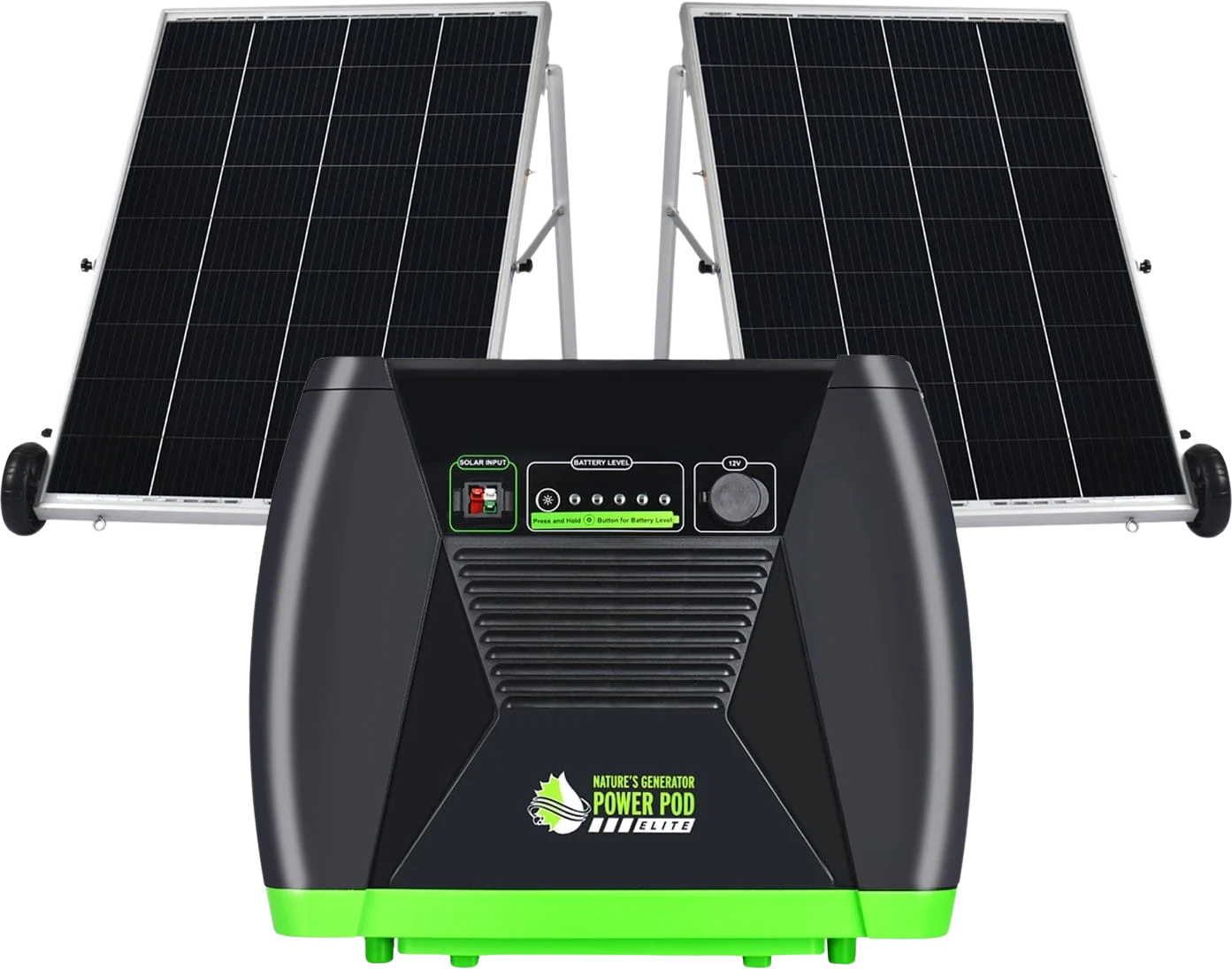 Nature's Generator 300W 1200Wh Power Pod With Two 100W Solar Panel Bundle Add On For HKNGGNEL New