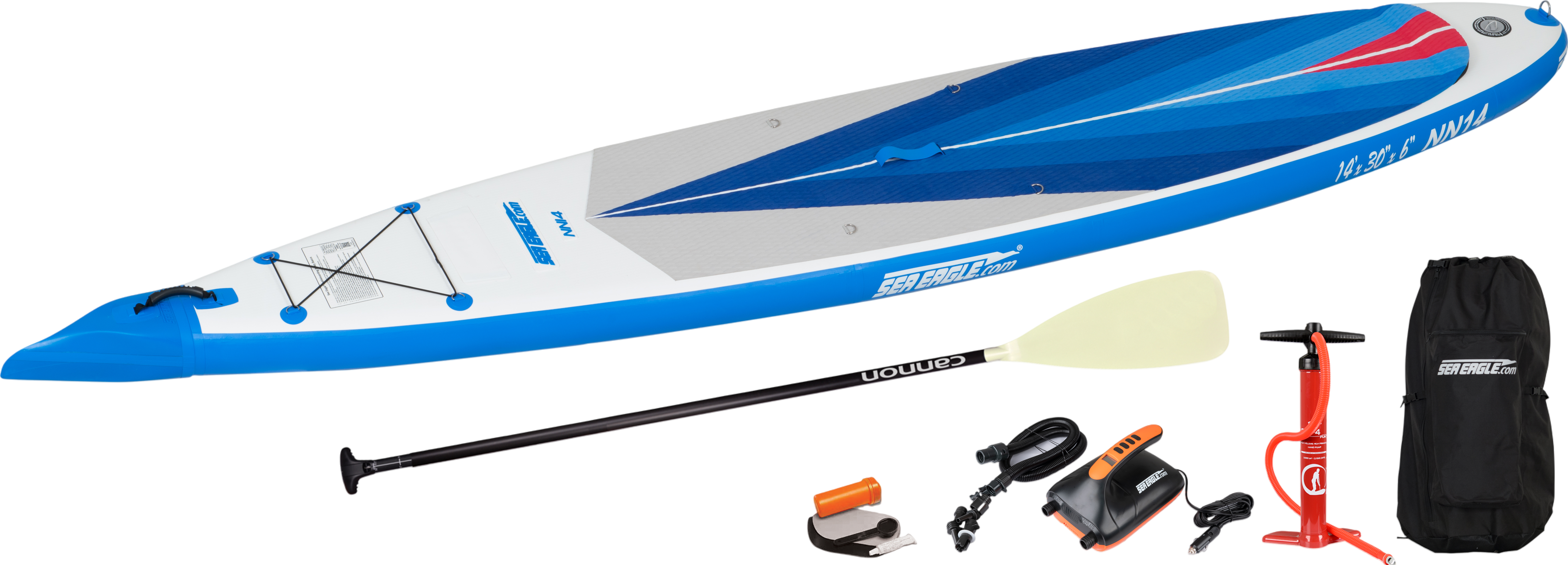 Sea Eagle NN14K_EP NeedleNose 14 Inflatable Board Electric Pump Package New
