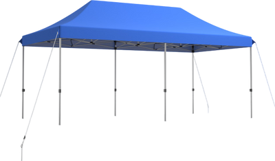Costway Tent 10' x 20' Folding Heavy Duty Canopy with Adjustable Height and Carrying Bag New