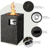 Costway Fire Pit 16" Propane Heater 30,000 BTU with Lava Rocks and Waterproof Cover New