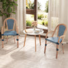 Costway Patio Furniture Bistro Chairs Set French Style PE Wicker New