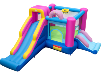 Costway Inflatable Bounce House Slides Basketball Hoop 29005506 New