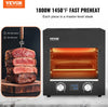 Vevor Infrared Electric Steak Grill 1800W with 6-Tier Rack and Timer Control New