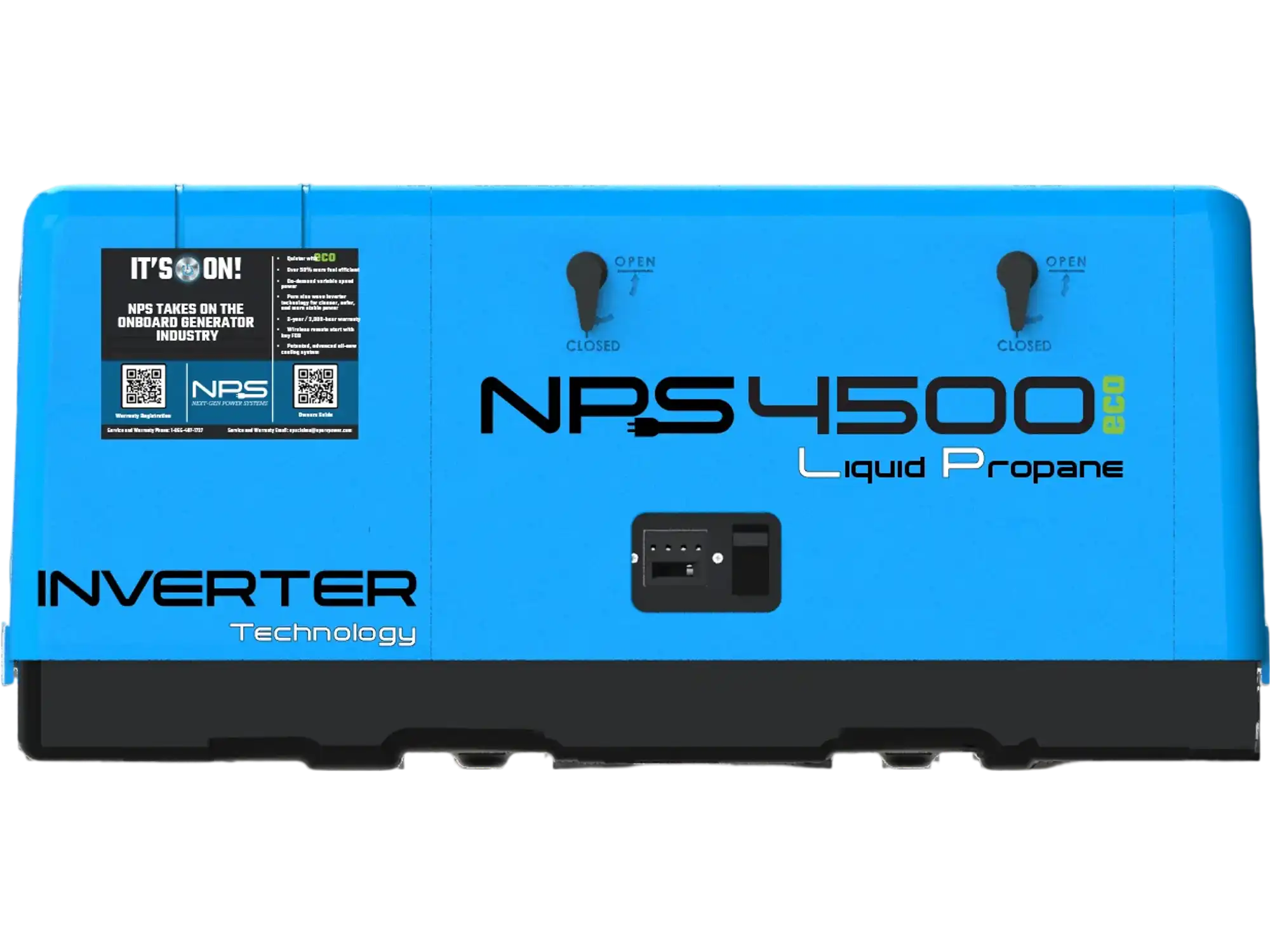 NPS 4500W RV Generator Propane Inverter Air-Cooled Single Phase 120V Remote Start CARB NPS4500LP New