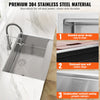 Vevor 36" Farmhouse Kitchen Sink Stainless Steel Drop-In Sink Single Bowl with Ledge and Accessories New