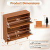 Narrow Shoe Cabinet with Adjustable and Removable Shelves for Entryway Foyer - Gallery View 4 of 9