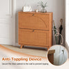 Narrow Shoe Cabinet with Adjustable and Removable Shelves for Entryway Foyer - Gallery View 8 of 9