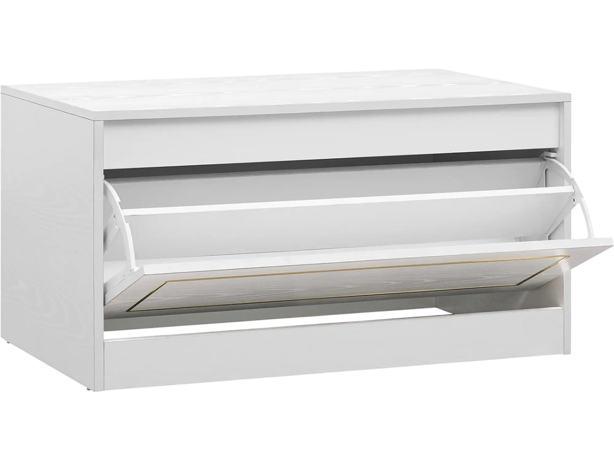 Costway Narrow Shoe Cabinet 1 Flip Drawer Adjustable Shelf 25198337 New