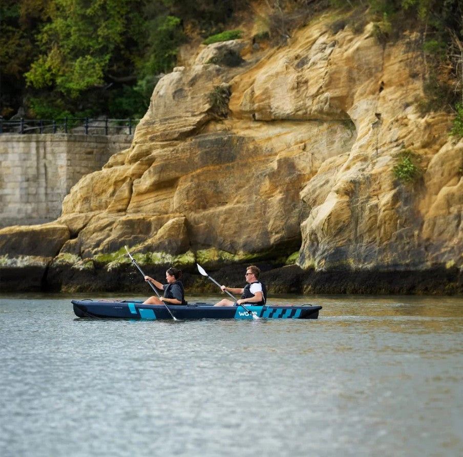 Wave Navigator Inflatable Kayak Drop-Stitch 1–2 Seater for High-Performance Paddling New