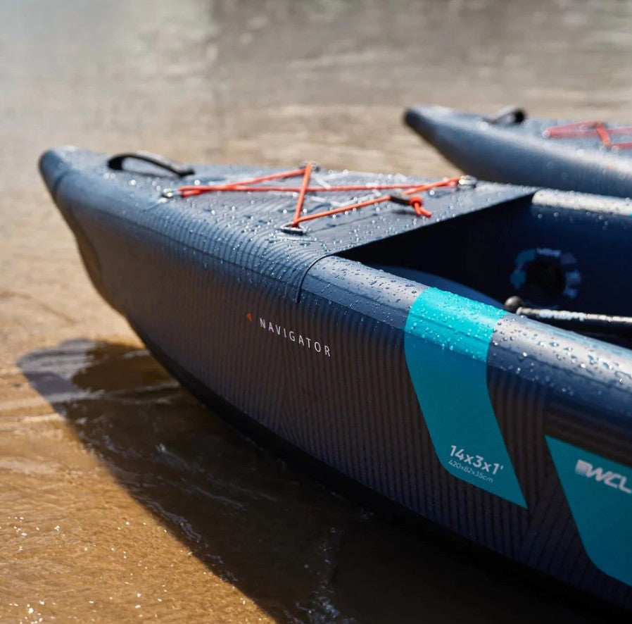 Wave Navigator Inflatable Kayak Drop-Stitch 2-3 Seater for High-Performance Paddling New