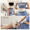 Neck and shoulder massager in beige, showcasing adjustable straps and deep tissue shiatsu massage for relaxation.