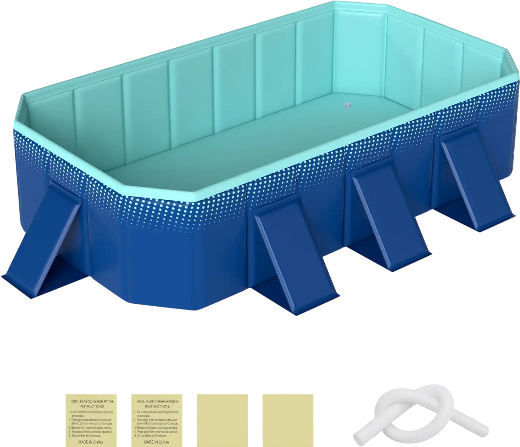 Costway Non-Inflatable Portable Above Ground Swimming Pool 8 Support Panels 34549242 New